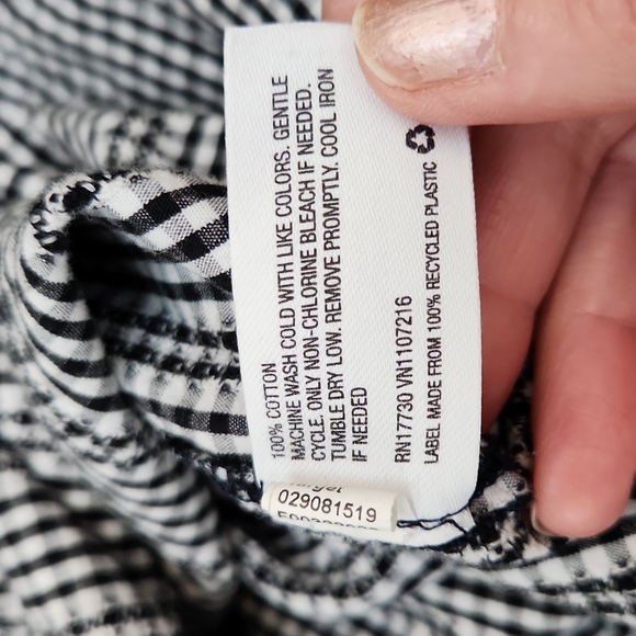 The Nines by Hatch Gingham Button Down Maternity Shirt Size XXL - Picture 10 of 15